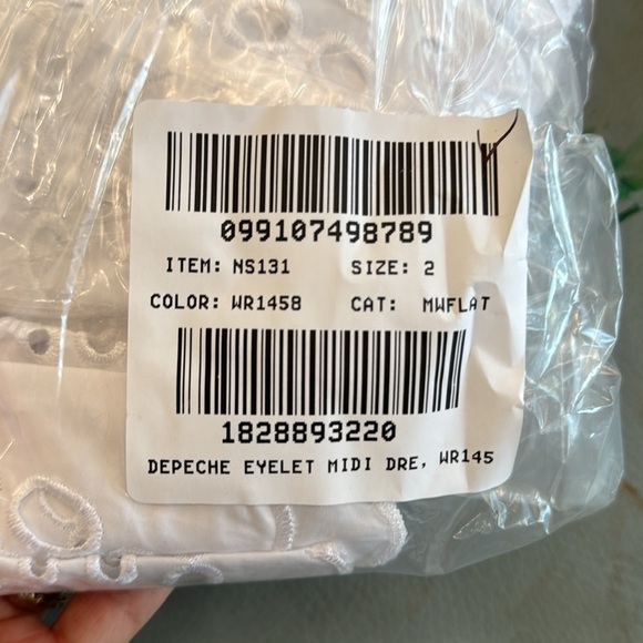 Madewell Embroidered White Tank Eyelet Midi Dress Poplin Size 2 - Picture 3 of 11